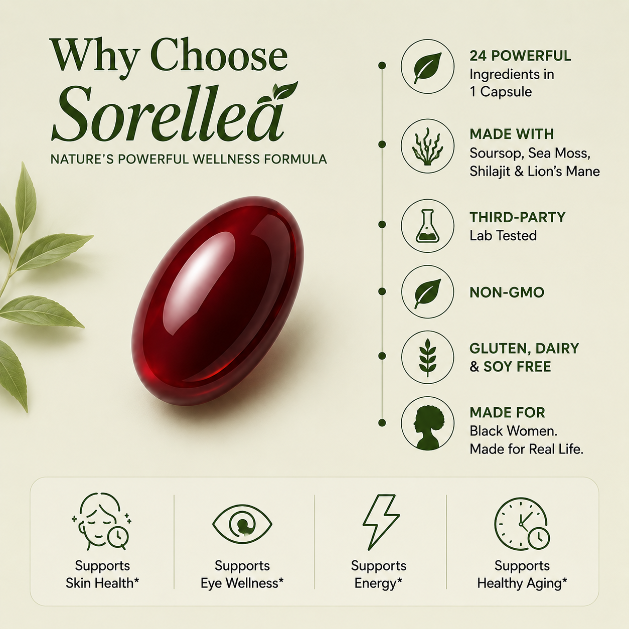 Sorellea Soursop 24 in 1 Dietary Supplement