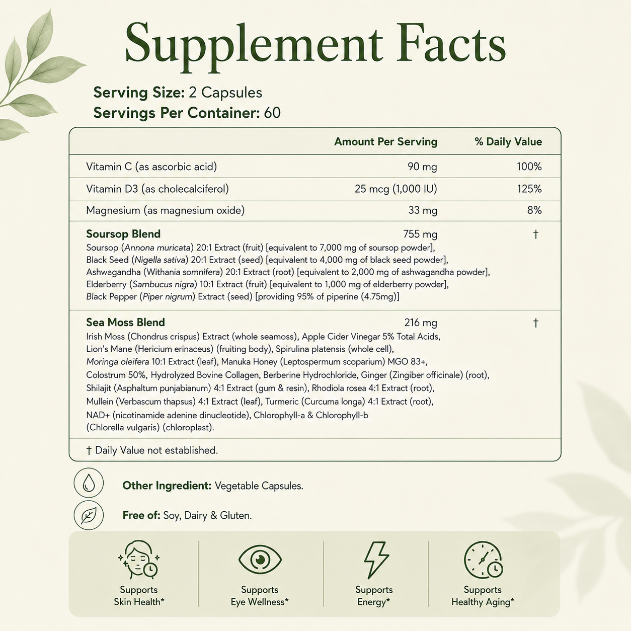 Sorellea Soursop 24 in 1 Dietary Supplement