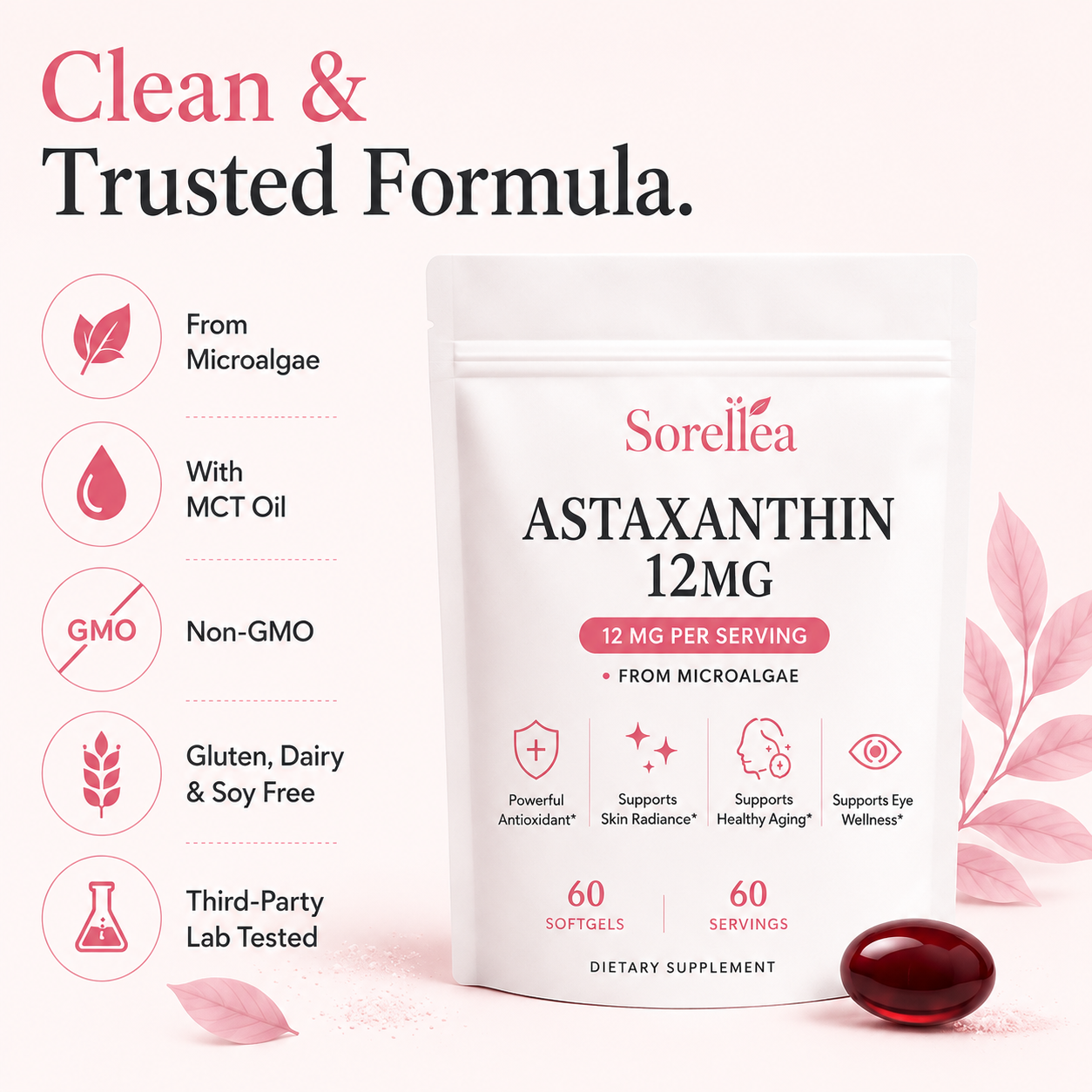 Sorellea - Astaxanthin 12mg