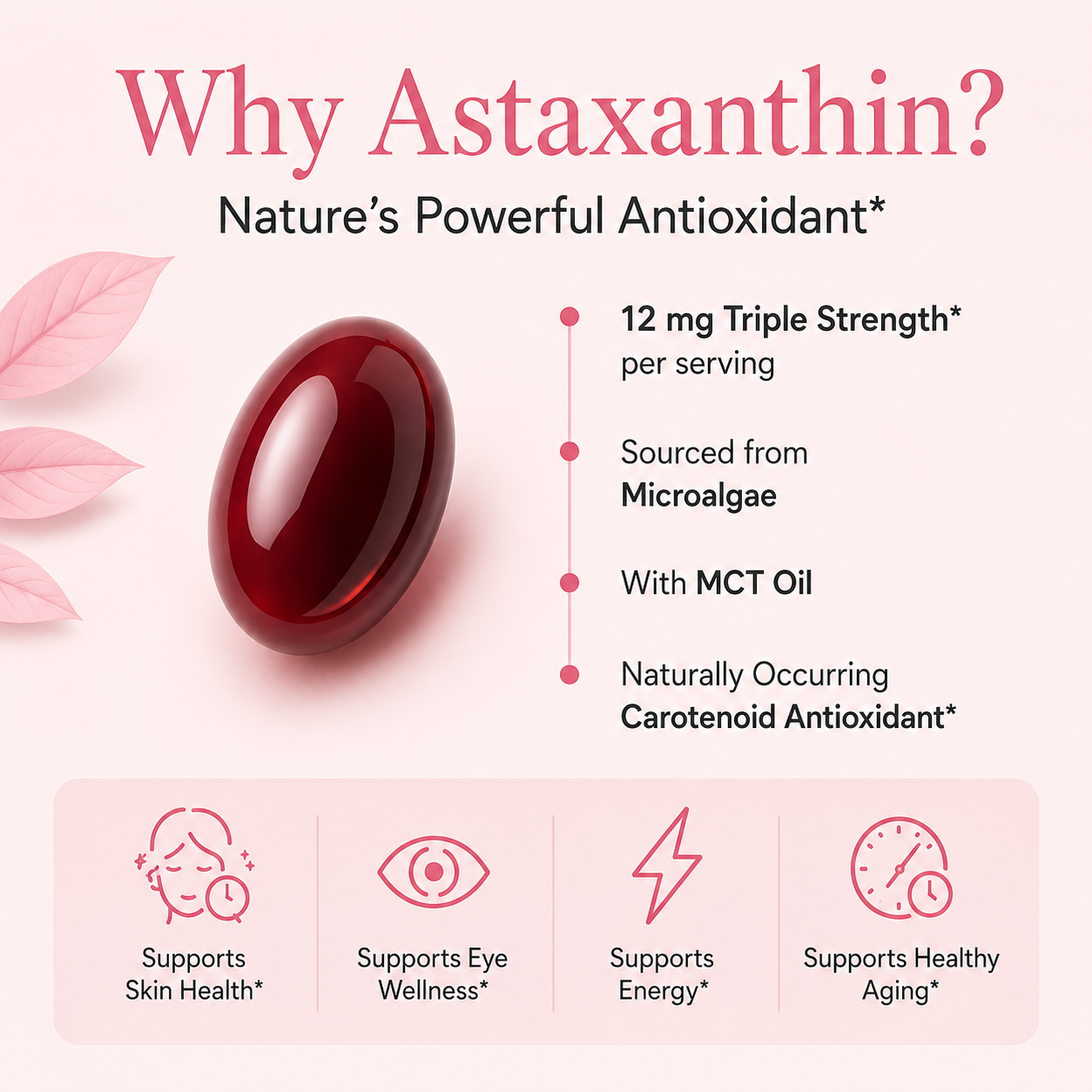 Sorellea - Astaxanthin 12mg