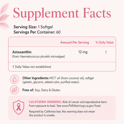 Sorellea - Astaxanthin 12mg
